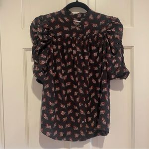 Frame Short Sleeve Blouse